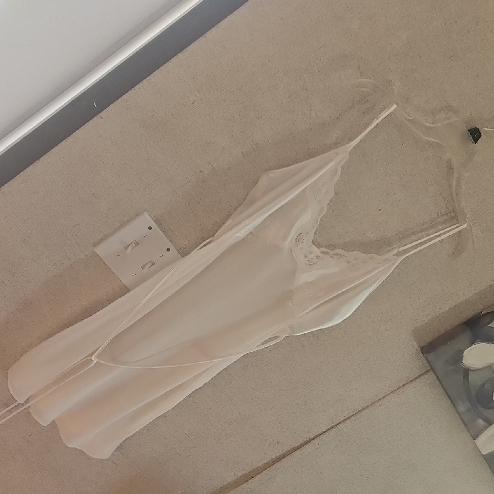 Expressions Cream Lace-Trim Slip